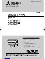 Preview for 1 page of Mitsubishi Electric MS-A08ND Service Manual