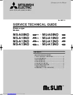 Mitsubishi Electric MS-A08ND Service Technical Manual предпросмотр