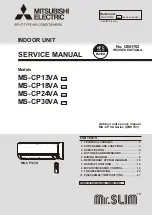 Mitsubishi Electric MS-CP13VA-GU1 Service Manual предпросмотр