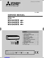 Mitsubishi Electric MS-GA50VB E1 WH Service Manual предпросмотр