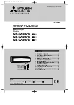 Предварительный просмотр 1 страницы Mitsubishi Electric MS-GA50VB-E1 Service Manual