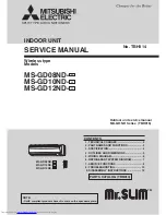 Mitsubishi Electric MS-GD08ND Service Manual предпросмотр