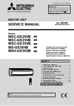 Предварительный просмотр 1 страницы Mitsubishi Electric MS-GE50VB-E1 Service Manual