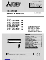 Предварительный просмотр 1 страницы Mitsubishi Electric MS-GE50VB Service Manual