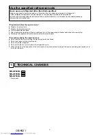 Preview for 2 page of Mitsubishi Electric MS-GF20VA - E1 Service Manual