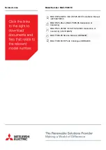 Предварительный просмотр 5 страницы Mitsubishi Electric MS-GF20VA Installation Manual