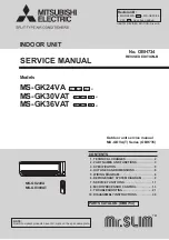 Mitsubishi Electric MS-GK24VA Service Manual предпросмотр