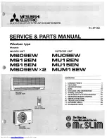 Mitsubishi Electric MS09EW Service & Parts Manual предпросмотр