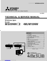 Предварительный просмотр 1 страницы Mitsubishi Electric MS09NW*2 Technical & Service Manual