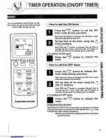 Предварительный просмотр 17 страницы Mitsubishi Electric MS09NW Operating Insructions