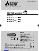 Mitsubishi Electric MSC-A07YV Service Manual preview