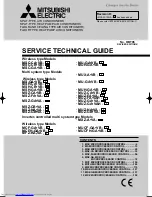 Предварительный просмотр 1 страницы Mitsubishi Electric MSC-CA20VB Service Technical Manual