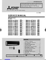 Mitsubishi Electric MSH-07NV Service Manual предпросмотр