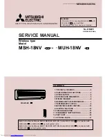 Предварительный просмотр 1 страницы Mitsubishi Electric MSH-18NV Service Manual