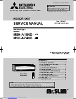 Предварительный просмотр 1 страницы Mitsubishi Electric MSH-A18ND Service Manual