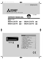 Mitsubishi Electric MSH-C18TV Service Manual предпросмотр