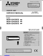 Предварительный просмотр 1 страницы Mitsubishi Electric MSH-GA50VB- E1 Service Manual