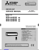 Предварительный просмотр 1 страницы Mitsubishi Electric MSH-GA50VB Service Manual