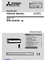 Mitsubishi Electric MSH-GD80VB-E1 Service Manual предпросмотр