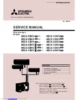 Предварительный просмотр 1 страницы Mitsubishi Electric MSX-05NV-E2 WH Service Manual