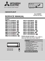 Предварительный просмотр 1 страницы Mitsubishi Electric MSY-GS09NA - U1 Service Manual