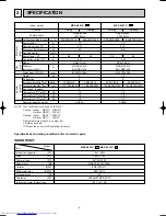 Предварительный просмотр 4 страницы Mitsubishi Electric MSZ-A09YV-E1 Service Manual