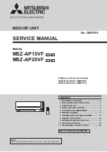 Mitsubishi Electric MSZ-AP15VF Service Manual предпросмотр