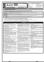 Предварительный просмотр 1 страницы Mitsubishi Electric MSZ-AP25VG Installation Manual