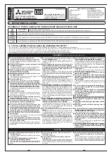 Предварительный просмотр 1 страницы Mitsubishi Electric MSZ-BT20VG Installation Manual