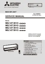 Предварительный просмотр 1 страницы Mitsubishi Electric MSZ-BT20VG Service Manual