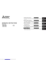 Mitsubishi Electric MSZ-CB22VA Operating Instructions Manual предпросмотр