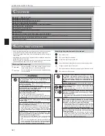 Предварительный просмотр 2 страницы Mitsubishi Electric MSZ-D30NA Operating Instructions Manual