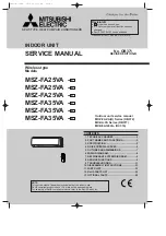 Mitsubishi Electric MSZ-FA25VA Service Manual preview