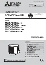 Mitsubishi Electric MSZ-FD VA Series Service Manual предпросмотр