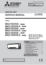 Mitsubishi Electric MSZ-FD25VA-E1 Service Manual предпросмотр