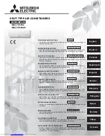 Предварительный просмотр 1 страницы Mitsubishi Electric MSZ-FD50VA Operating Instructions Manual