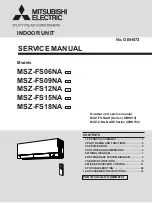 Mitsubishi Electric MSZ-FS06NA-U1 Service Manual предпросмотр