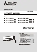 Предварительный просмотр 1 страницы Mitsubishi Electric MSZ-FT25VG-E1 Service Manual