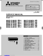 Mitsubishi Electric MSZ-G09SV Service Manual предпросмотр