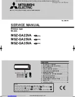 Mitsubishi Electric MSZ-GA22VA-E1 Service Manual предпросмотр