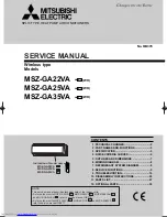 Предварительный просмотр 1 страницы Mitsubishi Electric MSZ-GA22VA Service Manual