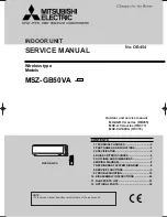 Preview for 1 page of Mitsubishi Electric MSZ-GB50VA Series Service Manual