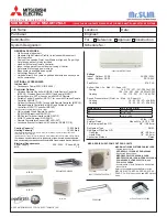 Mitsubishi Electric MSZ-GE12NA-8 Submittal Data preview