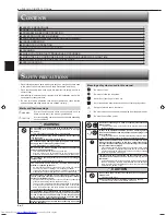 Предварительный просмотр 2 страницы Mitsubishi Electric MSZ-GE22VAD Operating Instructions Manual