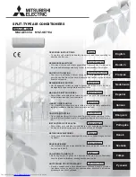 Предварительный просмотр 1 страницы Mitsubishi Electric MSZ-GE60VA Operating Instructions Manual