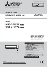 Предварительный просмотр 1 страницы Mitsubishi Electric MSZ-GF60VE-E1 Service Manual