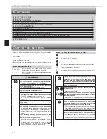 Предварительный просмотр 2 страницы Mitsubishi Electric MSZ-GL24NA Operating Instructions Manual