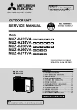 Предварительный просмотр 1 страницы Mitsubishi Electric MSZ-HJ VA Series Service Manual