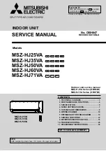 Mitsubishi Electric MSZ-HJ25VA Service Manual preview