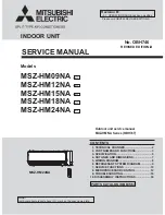 Mitsubishi Electric MSZ-HM09NA-U1 Service Manual предпросмотр